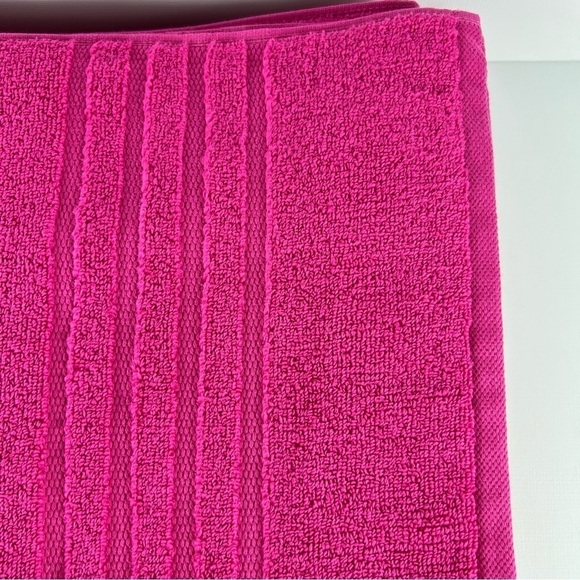 🛍️Kate Spade New York Bath Towel Set - Hot Pink - 100% Cotton - 2 Piece Set NEW - Picture 3 of 5